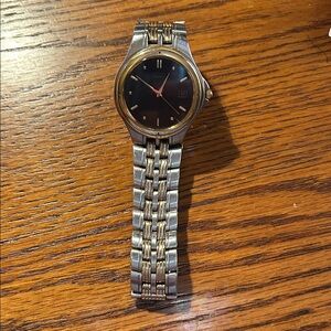 Citizen Women's  Black Dial Two-Tone Watch
